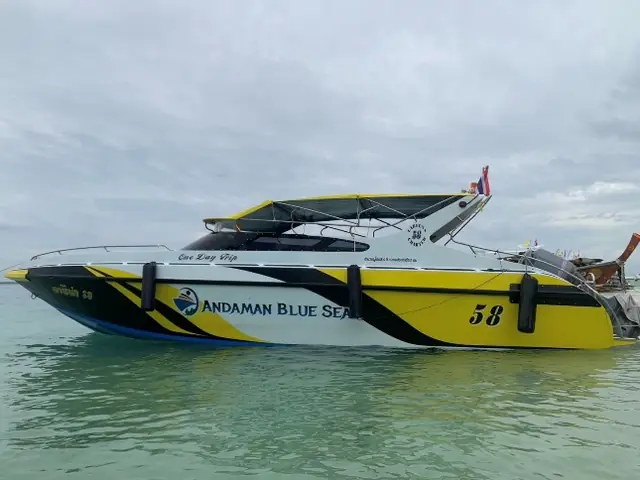 Andaman Blue Sea speedboat on the water